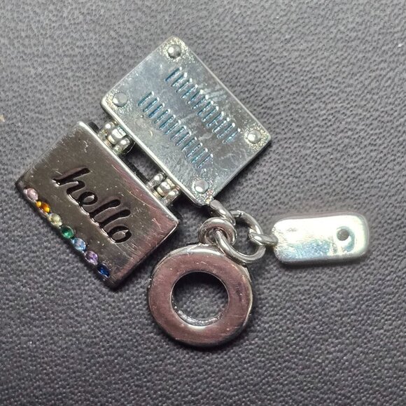 Laptop Charm in Silver Finish With Mouse Accent Charm (NWOT) - Picture 4 of 6